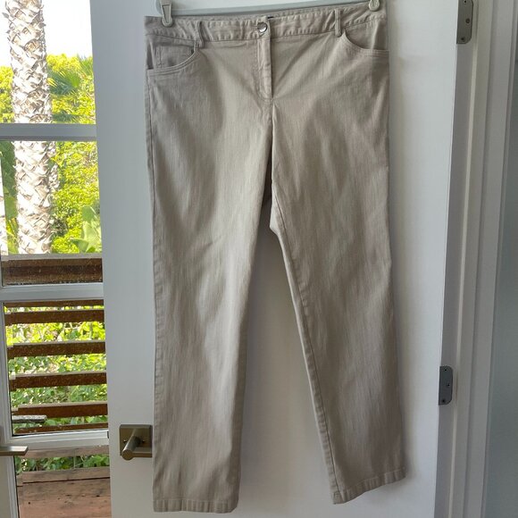 Elliott Lauren Ankle Pants in‎ Taupe, Size 14 - Picture 1 of 6
